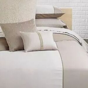 ⭐️40% Off⭐ Calvin Klein Smoke Champagne Mirrored Ribbon Deco 12"x16" Pillow